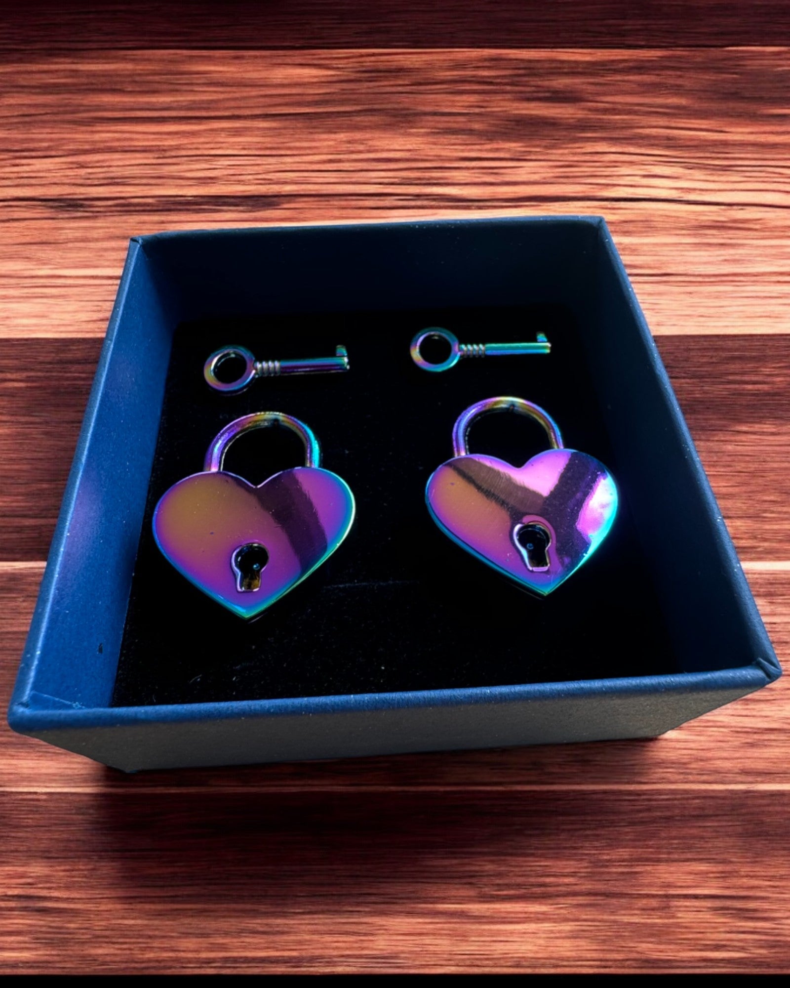 Mini Candados de Corazón DeLuxe - Set de 2 candados con llaves, 6 variantes a elegir, posibilidad de personalización con grabado para regalo