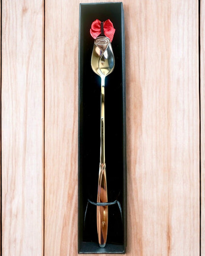 Cucharilla Personalizada de Rosa con Opción de Grabado para regalo - 3 variantes de color a elegir