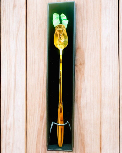 Cucharilla Personalizada de Rosa con Opción de Grabado para regalo - 3 variantes de color a elegir