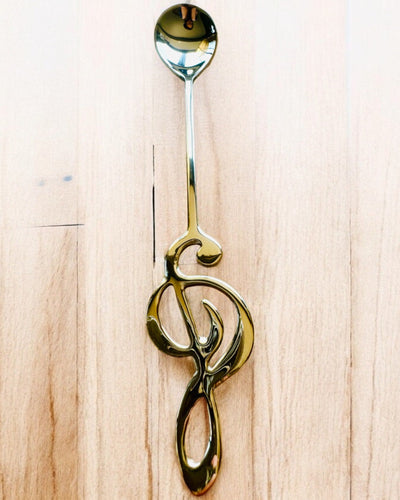 Cucharita Elegante con Clave de Sol – Personalizada para regalo, 2 variantes de color a elegir