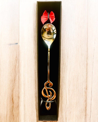 Cucharita Elegante con Clave de Sol – Personalizada para regalo, 2 variantes de color a elegir