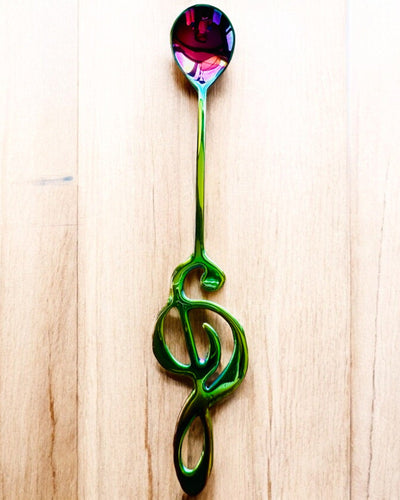 Cucharita Elegante con Clave de Sol – Personalizada para regalo, 2 variantes de color a elegir