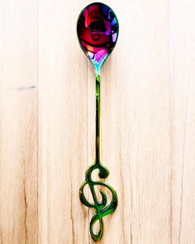 Cucharita Elegante con Clave de Sol – Personalizada para regalo, 2 variantes de color a elegir
