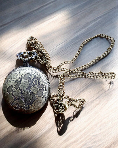 Reloj de bolsillo "Lokomotywa Czasu" con grabado, para regalo, motivo de tren