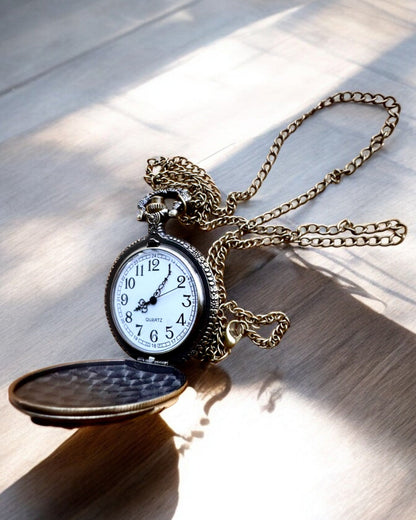 Reloj de bolsillo "Lokomotywa Czasu" con grabado, para regalo, motivo de tren