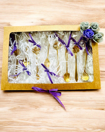 Juego de Cucharitas "Kwiatowa Rapsodia" - personalización con grabado para regalo, 2 variantes a elegir