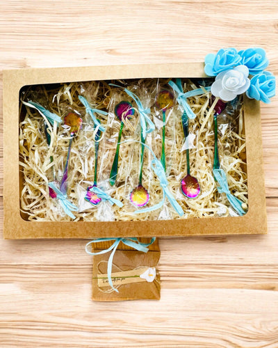 Juego de Cucharitas "Kwiatowa Rapsodia" - personalización con grabado para regalo, 2 variantes a elegir