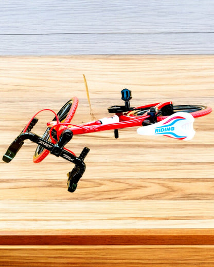 Modelo en miniatura de bicicleta roja de metal "SpeedMaster" personalización con grabado para regalo, 2 variantes de color