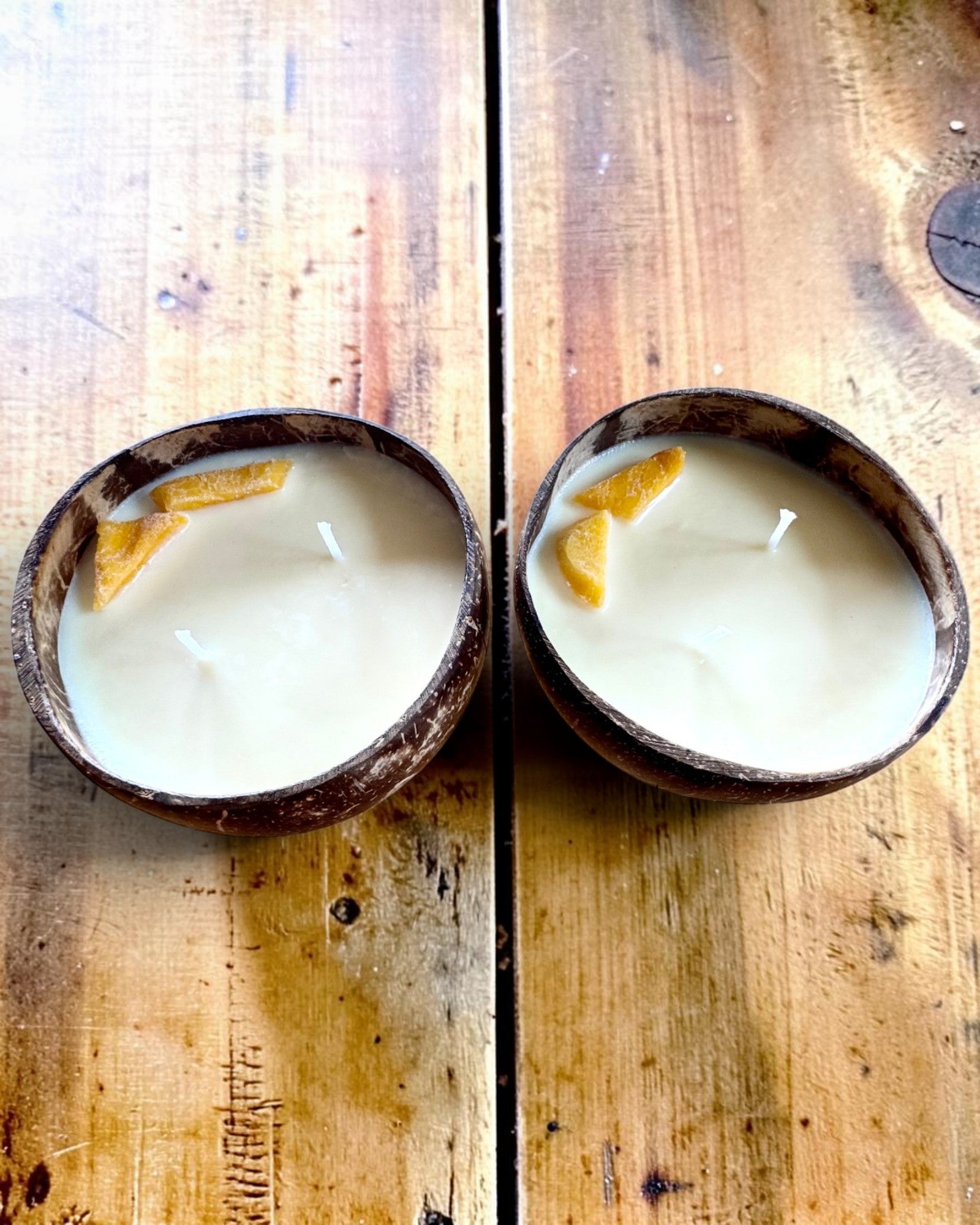 Vela de soja en coco 200-300 ml – Colección Summer, 3 aromas a elegir, personalización con grabado