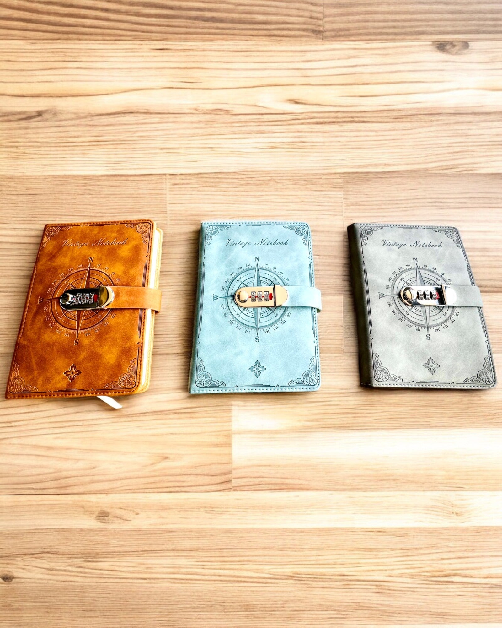 Cuaderno Secreto A5 Vintage con bloqueo de código - Elige Tu Estilo, personalización con grabado para regalo