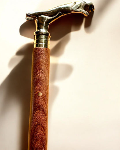 Bastón de Paseo "Jaguar Elegance" de Madera de Mango - posibilidad de personalización con grabado