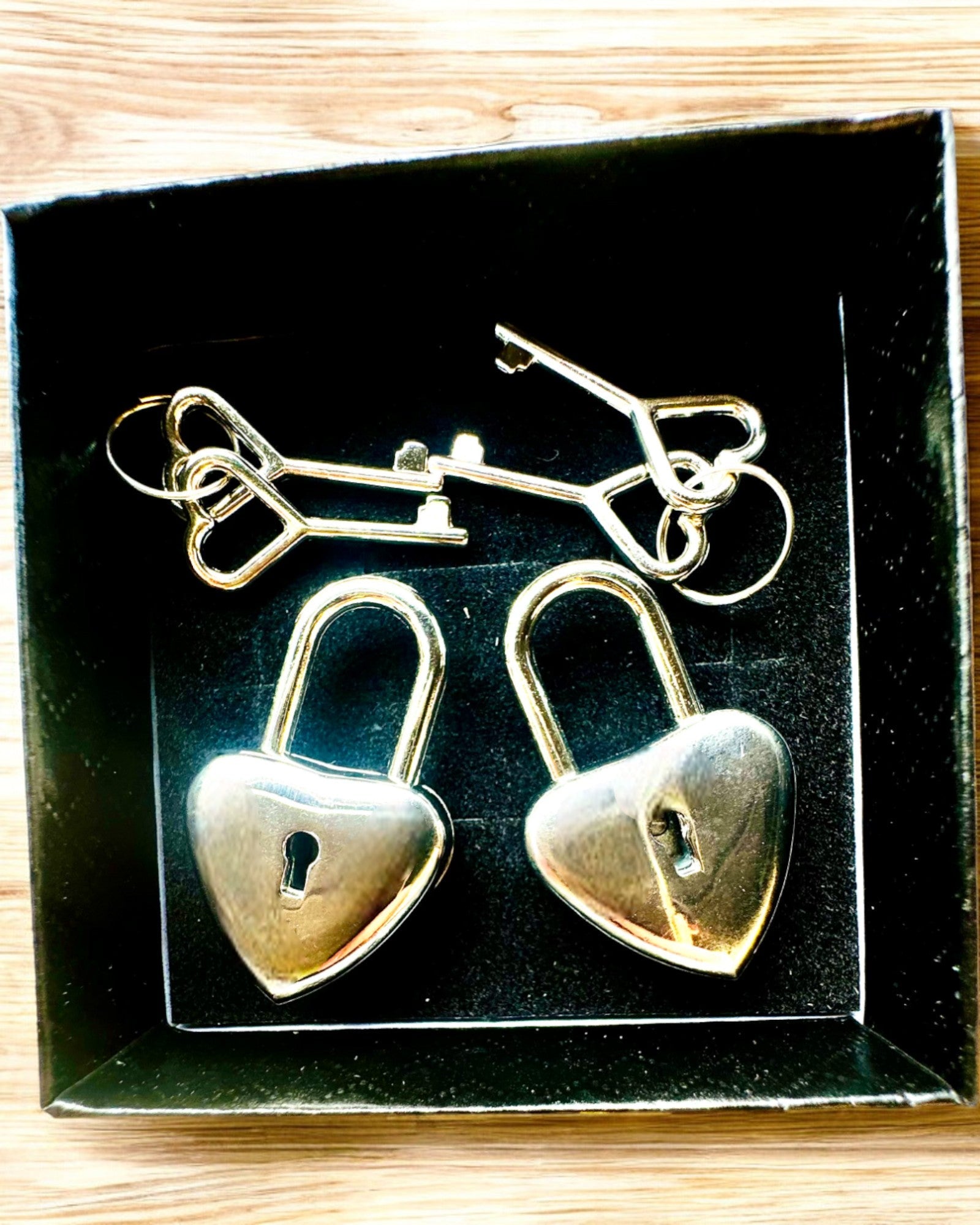 Llaves del Amor - 2 mini Candados Plateados en Forma de Corazón, posibilidad de personalización con grabado para regalo
