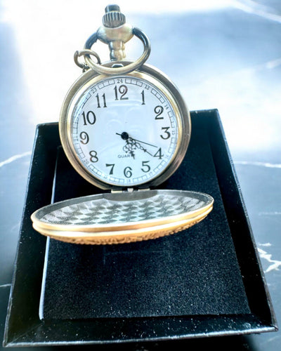 Reloj de Bolsillo "Astro Retro Estilo Antiguo" – con opción de grabado para regalo