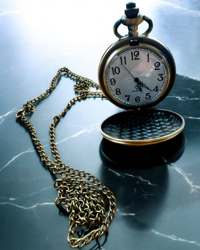 Reloj de Bolsillo "Astro Retro Estilo Antiguo" – con opción de grabado para regalo