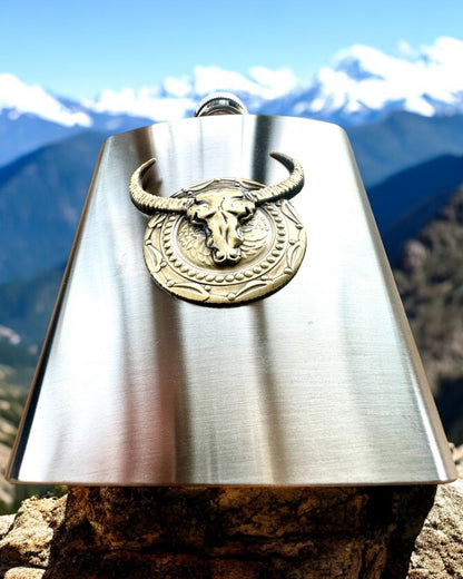 Bizon Flask – Petaca Estilizada con Motivo de Bisonte - posibilidad de personalización con grabado para regalo