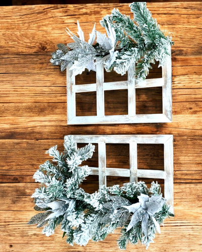 Marcos decorativos "Zimowy Blask" de 2 piezas para Navidad, posibilidad de personalización con grabado para regalo