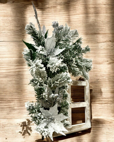Marcos decorativos "Zimowy Blask" de 2 piezas para Navidad, posibilidad de personalización con grabado para regalo