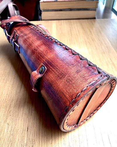 Luneta Królewska „Voyager 1818” – Exclusiva, de Latón, 83 cm, hecha a mano, estuche de Cuero Natural – Edición de Coleccionista, personalización con grabado para regalo