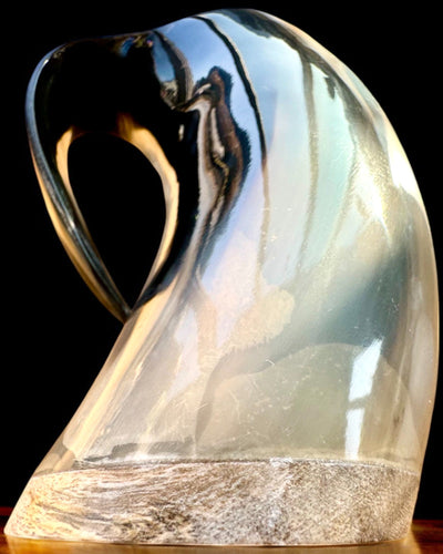 Compacto, 350 ml, Jarra Tallada Obra Maestra con posibilidad de personalización con grabado - 2 variantes de color