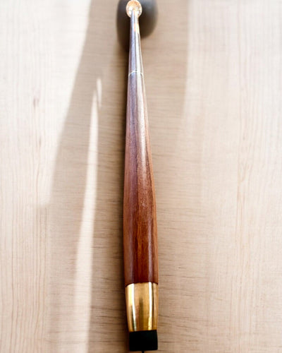 Bastón para caminar "Diamante en bronce" - Madera Hecho a mano, posibilidad de grabado