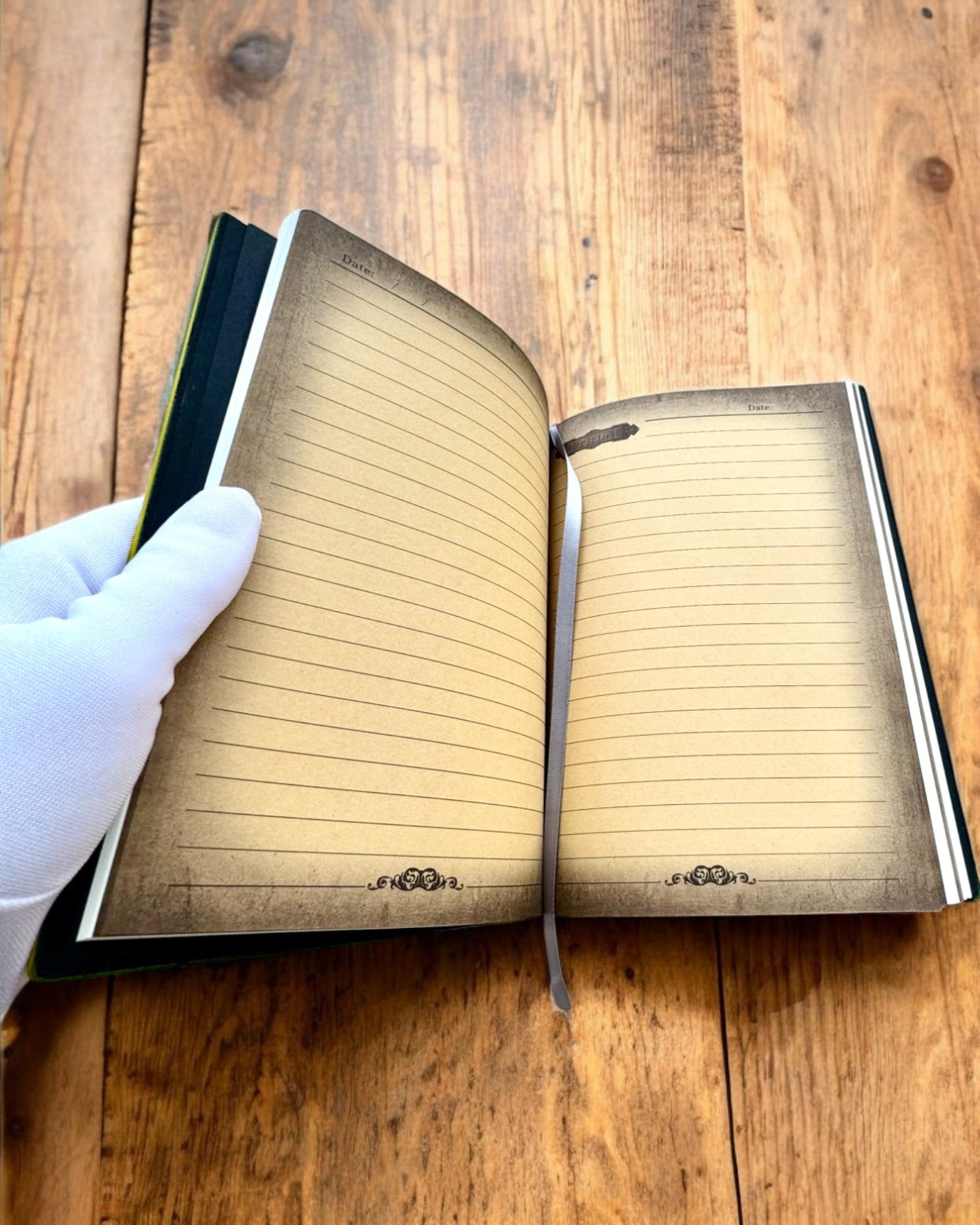 Leśny Jeleń – Cuaderno con Motivo de Ciervo, A5 - personalización con grabado para regalo