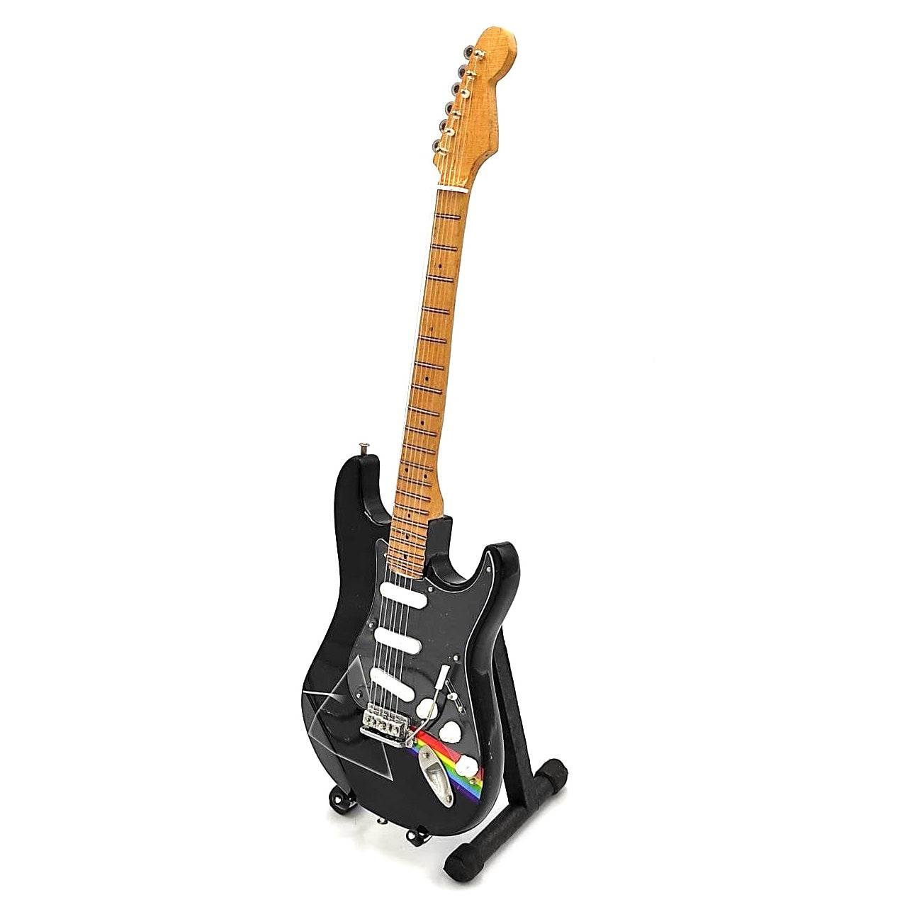 Mini guitarra Pink Floyd de madera de caoba, hecha a mano, 27,5 cm, posibilidad de personalización con grabado, regalo ideal para fans de la música