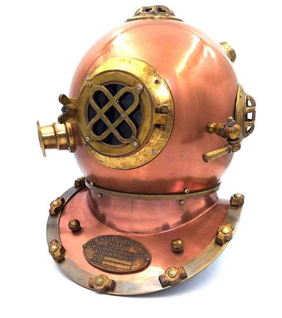 Gran casco de buceador