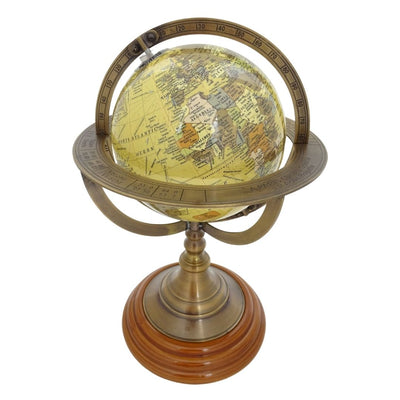 Globo decorativo con base de latón y opción de grabado personalizado