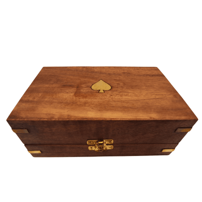 Elegante Set de Póker en Caja de Madera con Grabado