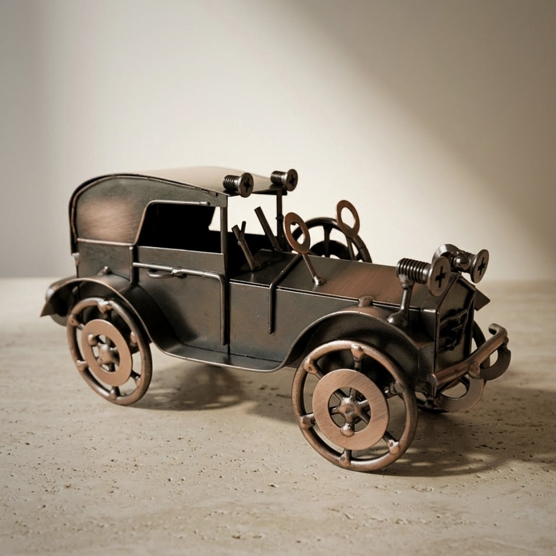 Modelo metálico de automóvil retro Q87 con posibilidad de grabado
