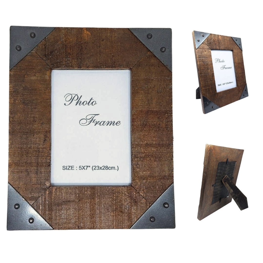 Marco de fotos de madera 13 x 18 cm con posibilidad de personalización con grabado