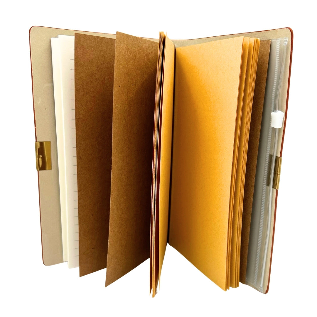 Cuaderno de viaje de cuero con grabado personalizado  