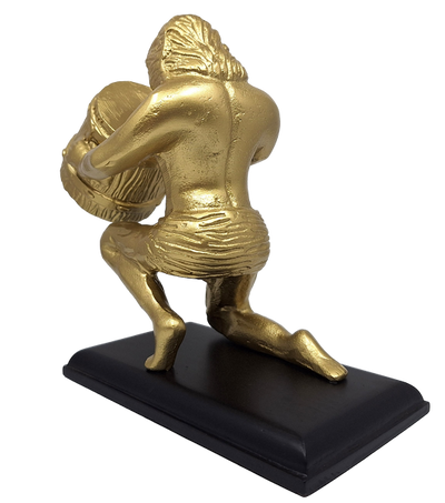 Figura decorativa dorada de Acuario AQU2 con posibilidad de personalización mediante grabado, regalo ideal para cualquier ocasión, altura 18 cm, diseño elegante de aluminio