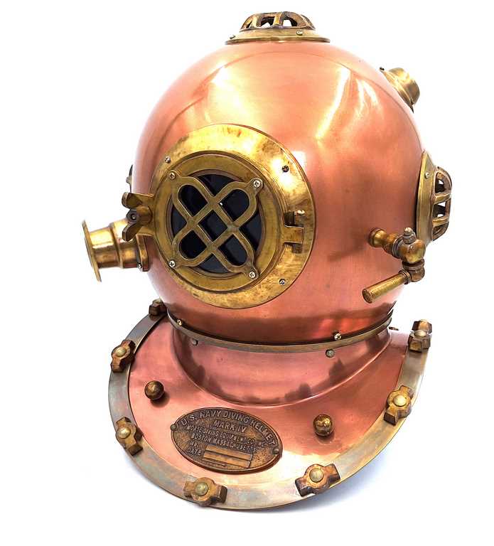 Gran casco de buceador