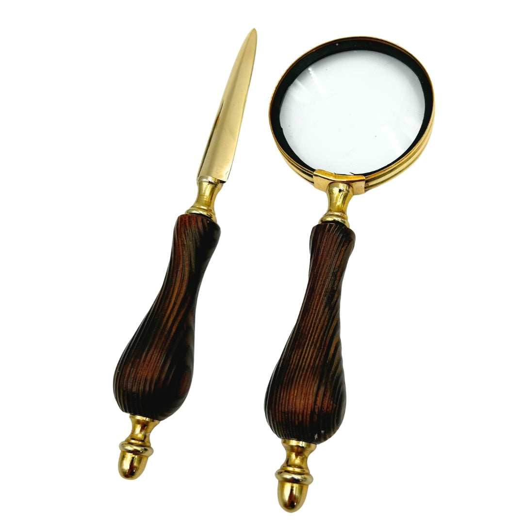 Set de oficina retro elegante con grabado