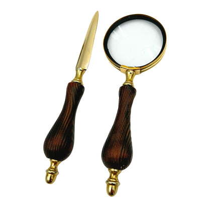 Set de oficina retro elegante con grabado