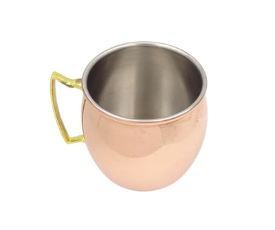 Taza de Cobre de Acero Inoxidable 304 500ml con Posibilidad de Personalización con Grabado - Ideal para Regalo - Altura 13,5 cm, Color Cobre, Modelo MM7012