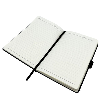 Cuaderno de Piel Azul Marino Elegante A5 con Bolígrafo y Grabado Personalizado en Caja de Regalo