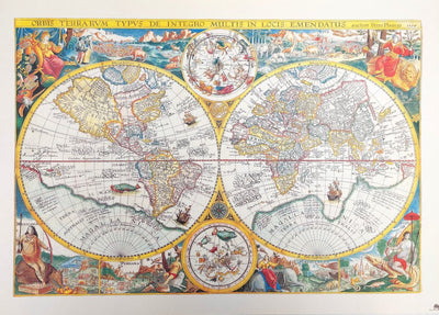 Mapa Mundial Orbis Terrarum 1594