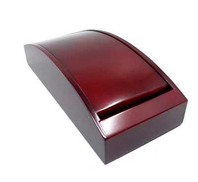 Caja de madera personalizada 21 x 9 x 5,5 cm en color cereza