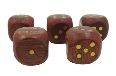 Dados de madera para juego en barril con grabado – regalo personalizado de acacia, altura 7 cm, diámetro 8 cm, para mayores de 14 años