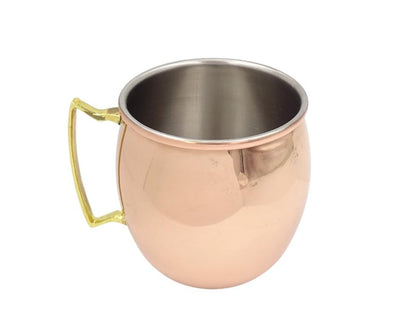 Taza de Cobre de Acero Inoxidable 304 500ml con Posibilidad de Personalización con Grabado - Ideal para Regalo - Altura 13,5 cm, Color Cobre, Modelo MM7012