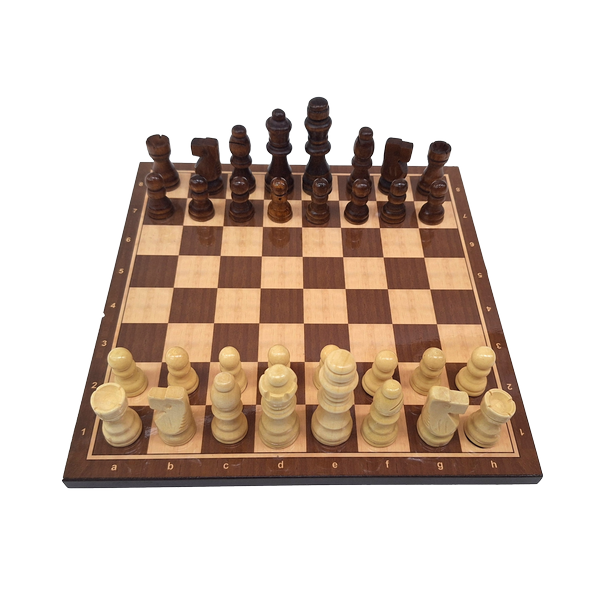 Ajedrez grande de madera 37 x 37 cm con posibilidad de grabado personalizado