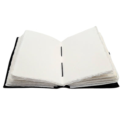 Cuaderno de cuero Sol y Luna decorativo de 200 páginas con posibilidad de personalización con grabado, azul marino, hecho de piel de cabra, ideal para regalo
