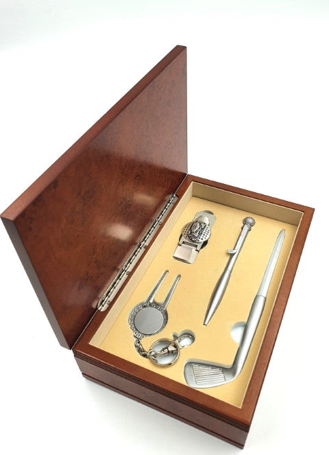 Set de regalo para amante del golf con opción de personalización