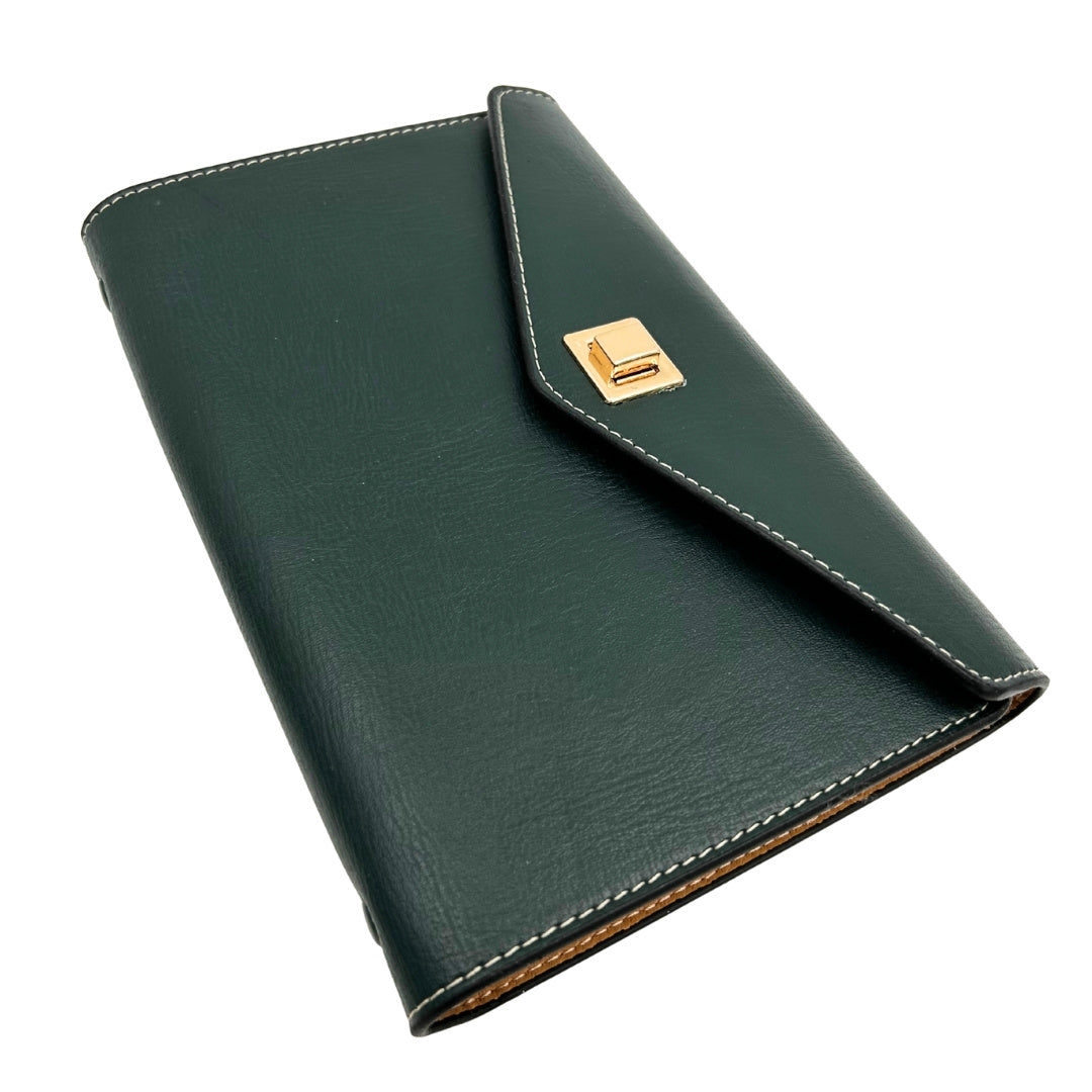 Elegante set de regalo con grabado personalizado - Cuaderno de cuero A6 con bolígrafo de alta calidad en caja de regalo de lujo  