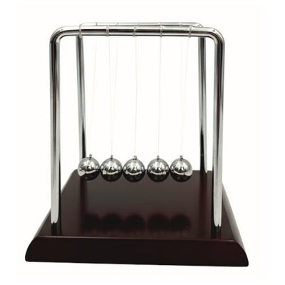 Elegantes Bolas de Newton con Grabado - Madera Metal