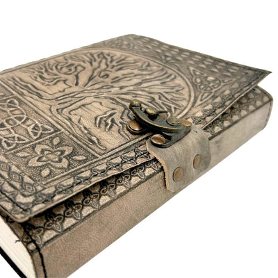Cuaderno de Piel Retro Árbol de la Vida con Grabado
