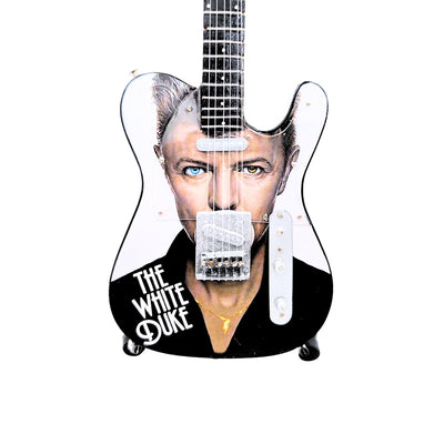 Mini guitarra de colección David Bowie MGT-8976 con grabado