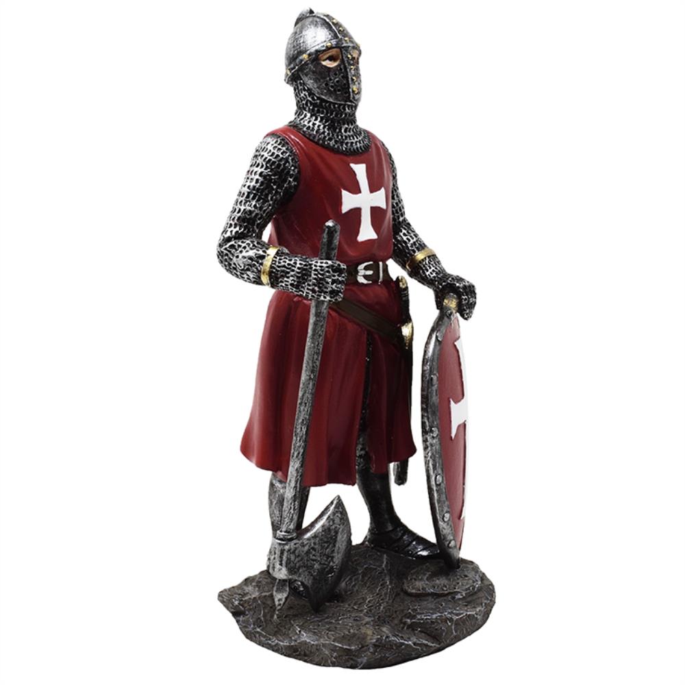 Figura Caballero Cruzado 18,5 cm de polyresina con posibilidad de personalización con grabado